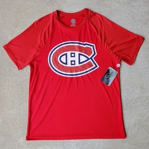 NWT NHL Official Licensed M Montreal Canadiens Hockey Athleisure Jersey Shirt